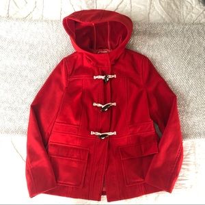 Old Navy Size Medium Red Peacoat with Toggles